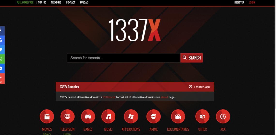 13377X Search Engine for HollyWood, Bollywood, Movies, Games, Software, Applications 2021